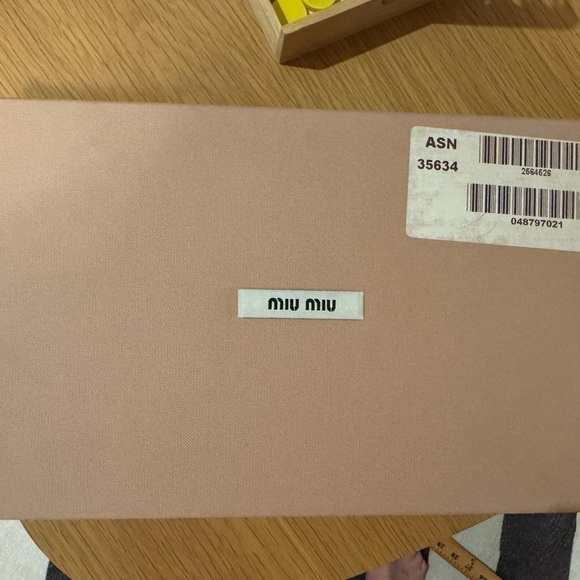 MIU MIU Pastel Lavender Purple Summer Satin Crystal Embellishment Heels 36 NWT - Picture 8 of 8